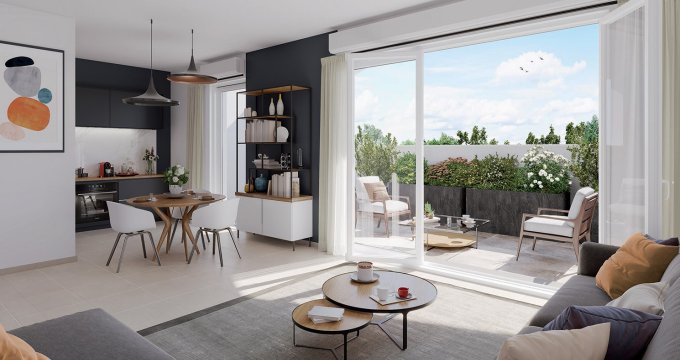 Achat / Vente appartement neuf Carbon-Blanc à 5 min en voiture du centre commercial Grand Tour (33560) - Réf. 12616