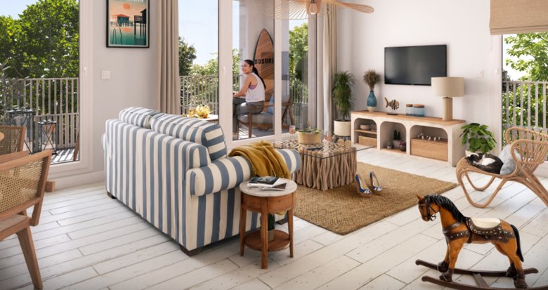 Achat / Vente appartement neuf Biganos ZAC Nouvelle R à 15 min en voiture de la plage du Canal (33380) - Réf. 13503
