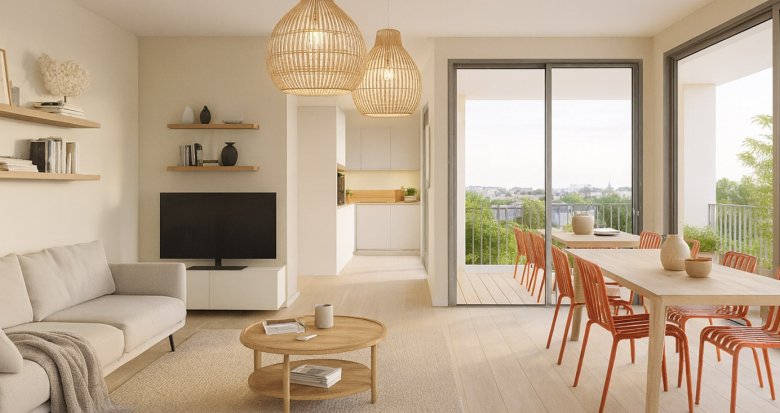 Achat / Vente appartement neuf Bordeaux Caudéran à 500m de l'Eglise Saint Amand (33000) - Réf. 13684