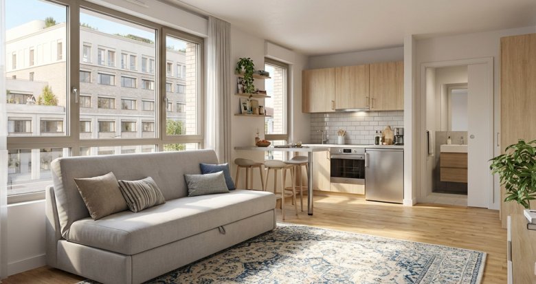 Achat / Vente appartement neuf Bordeaux résidence étudiante quartier de la Bastide (33000) - Réf. 13845