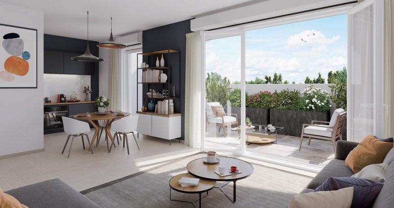 Achat / Vente appartement neuf Carbon-Blanc à 5 min en voiture du centre commercial Grand Tour (33560) - Réf. 12616