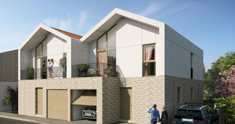 Achat / Vente appartement neuf Mérignac villas à 200m du tram Frères Robinson (33700) - Réf. 8190