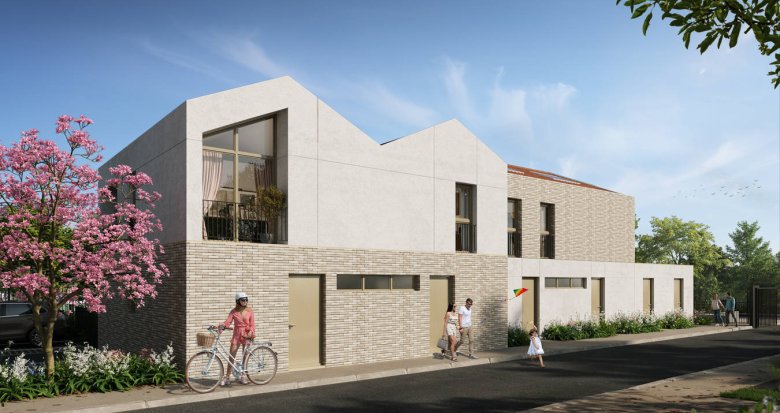 Achat / Vente appartement neuf Mérignac villas à 200m du tram Frères Robinson (33700) - Réf. 8190